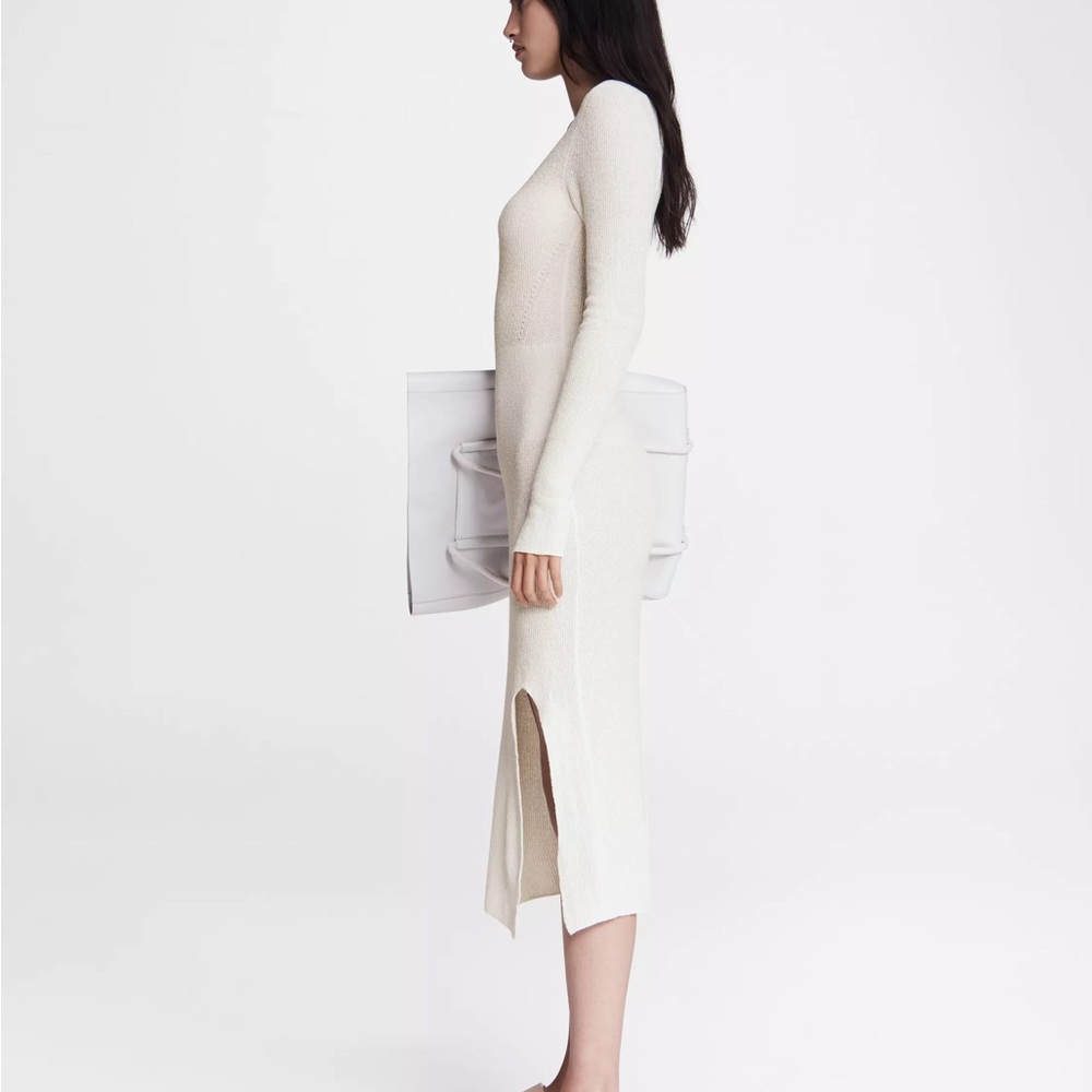Rag & Bone Ivory Sunny Midi dress Sz S/P - Picture 4 of 9